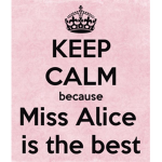 Alice is the best