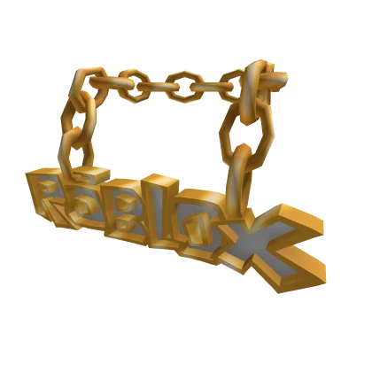 Golden Classic Roblox Logo Chain | Roblox Item - Rolimon's