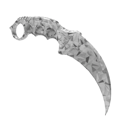 White Sparkle Time Karambit thumbnail