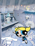 Bubbles and cinnamoroll