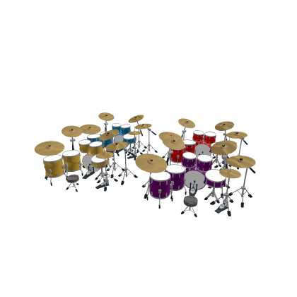 The Wiggly Drum Kits (Left Handed)