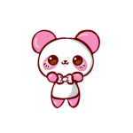 Pink panda. Panda is the best