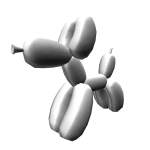 Silver Balloon Dog