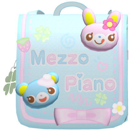 ♡ Cute mezzo piano backpack blue