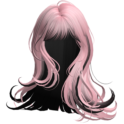 Silky Long Angelic Swirly Hair (Pink&Black)