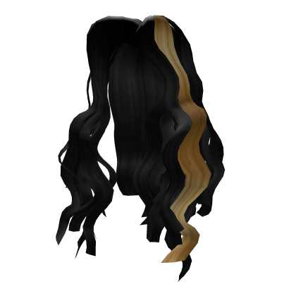 Long Salon Hair Gold on Black thumbnail