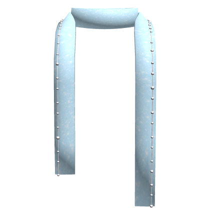 Light Blue Y2K Winter Scarf