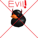 Evil duck is evil!