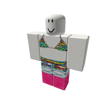 Rainbow Zebra Rave W Pink Fur Boots thumbnail