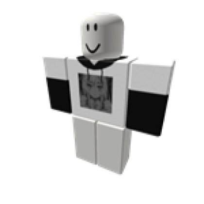 White Shirt w Black Hoodie Anime Roblox Roblox
