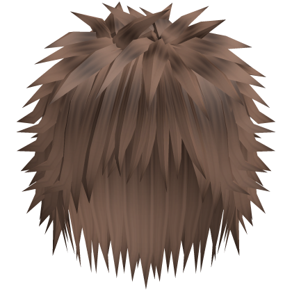 spiky messy emo hair in brown