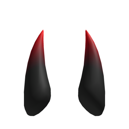 Long Spike Horns - Gradient Red