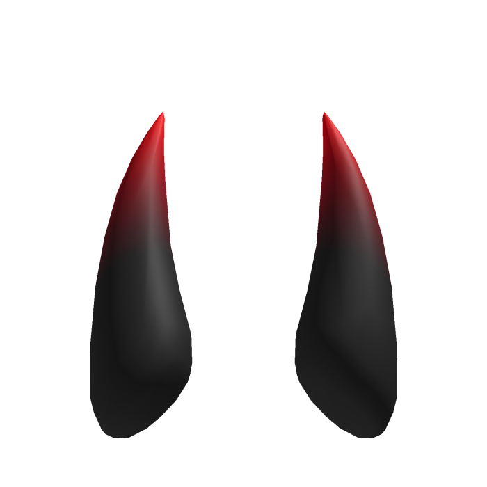 Long Spike Horns - Gradient Red
