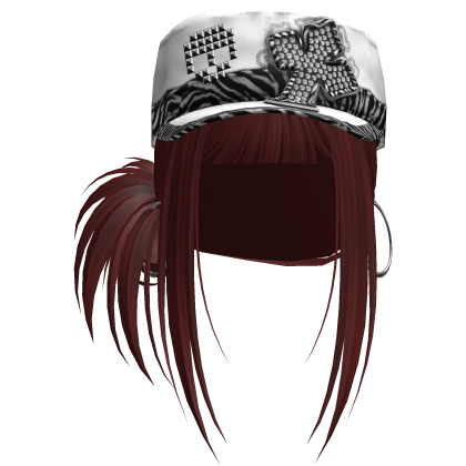 Gyaru Hair w/ Cap & Earrings