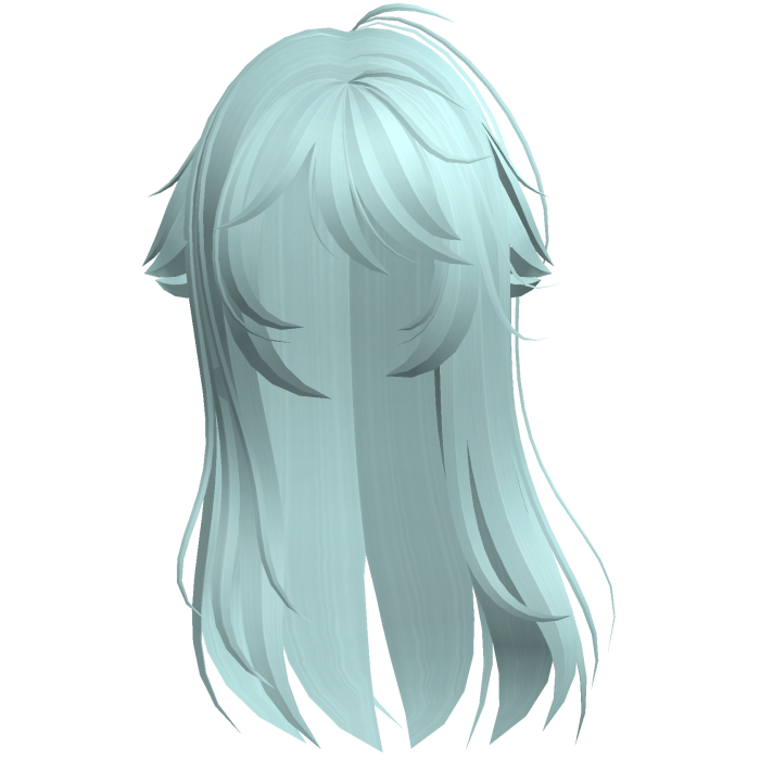 Sky Blue Shy Moe Cat Girl Windy Whispy Hair