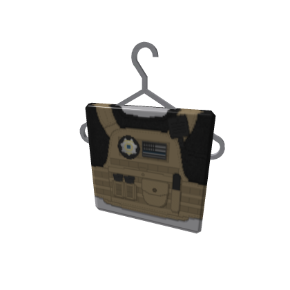 Fugitive Recovery Agent Vest On a Hanger