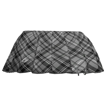Grey plaid skirt roblox store