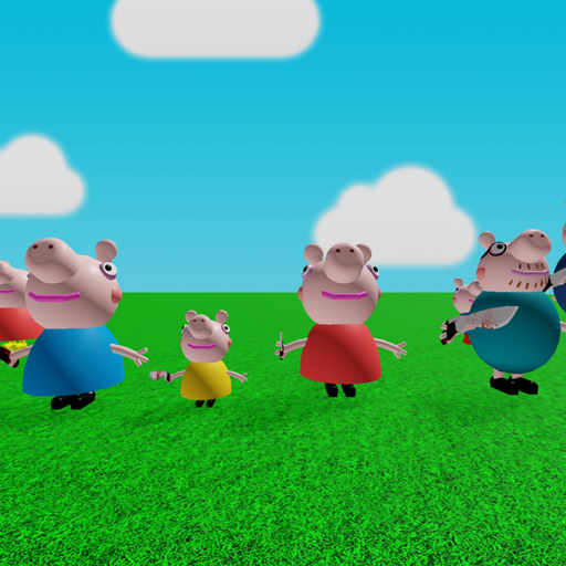 survival peppa pig killer family official Roblox game thumbnail