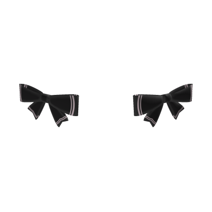♡ black and pink kawaii hair bows Roblox item