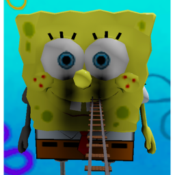 Cart ride into sponge bob