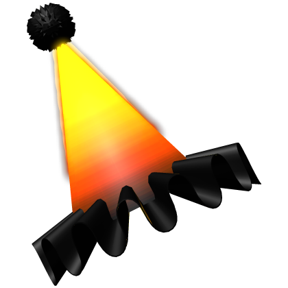 Halloween Neon Orange Party Hat Clown [Emissive] Roblox item