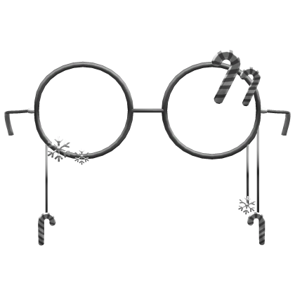 gray christmas glasses