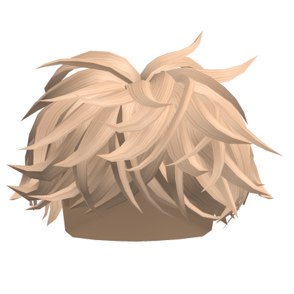 Blonde Fluffy Middle Swept Hair