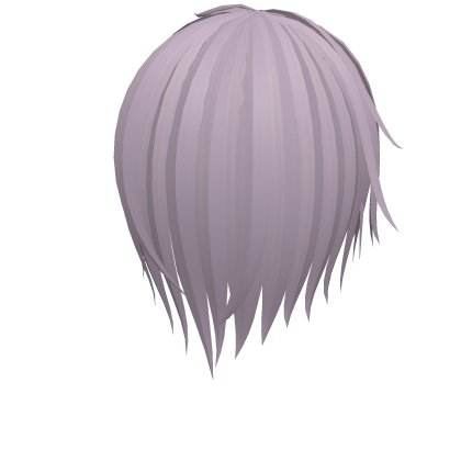 light purple messy emo hair vkei style with a side Roblox item