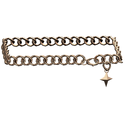 3.0 Bronze Y2K Grunge Waist Chain Belt with Star 