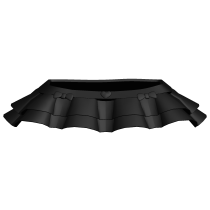 Cutesy Ruffle Tutu Love Kawai Bow Mini Skirt Black Roblox item