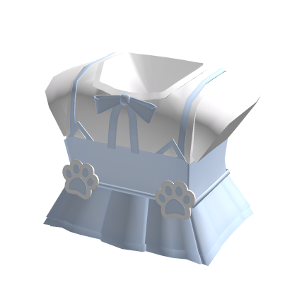 blue kitty cat paw skirt overalls thumbnail