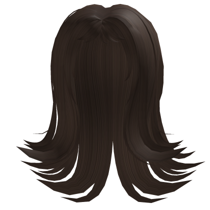 Retro Feathered Flared Hair in Brown