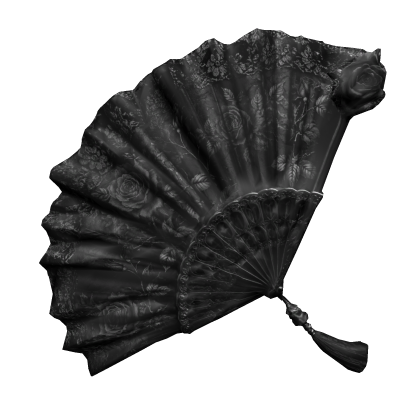 Black Traditional Maximalist Japanese Fan Roblox item