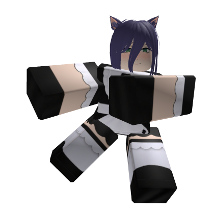 Reze Maid Cat Girl Back Companion