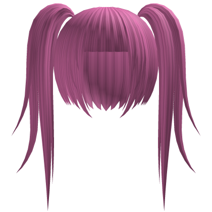 pink long anime twintails Roblox item