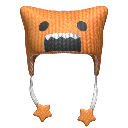 Scene Harajuku Knitted Domo Orange
