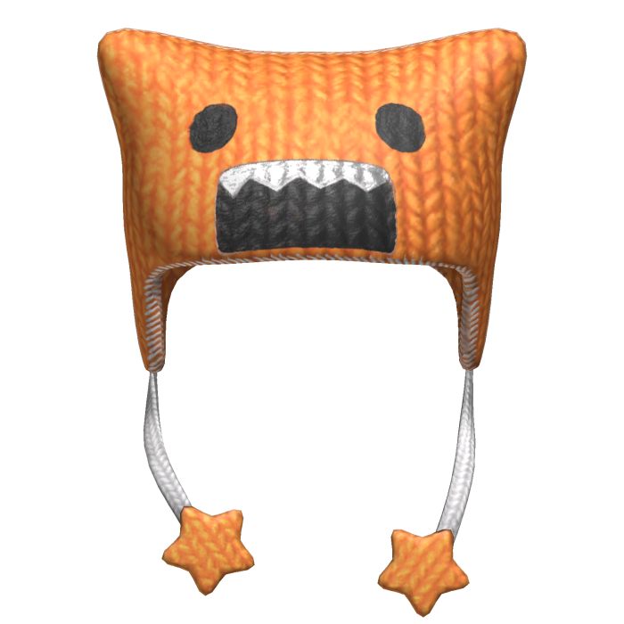 Scene Harajuku Knitted Domo Orange