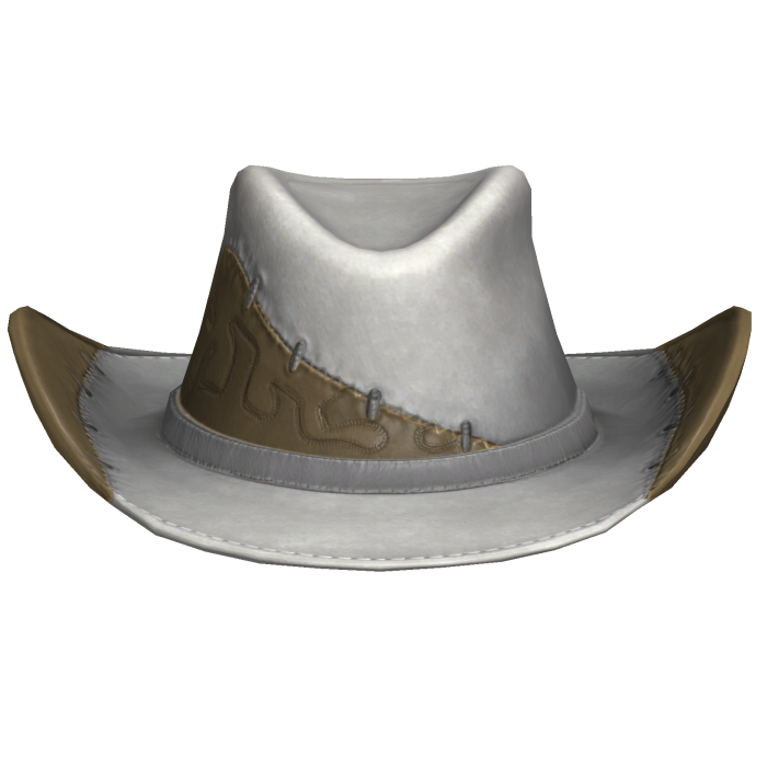 White & Sand Stitch Cowboy Hat