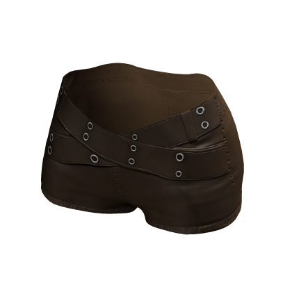 Leather Shorts / Brown