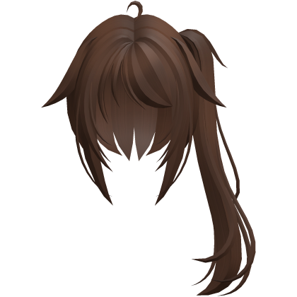 moe vkei emo messy ponytails w tufts brown