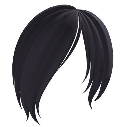  ♡ : ghoul gray emo anime side bangs Roblox item