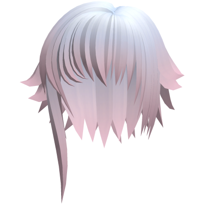cute messy short hair w side tufts in blue pink