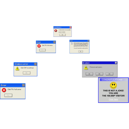 [🌐] Windows Pop Up Crown Aura - Frutiger Aero