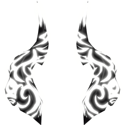 Glowing White Demon Horns (Emissive)