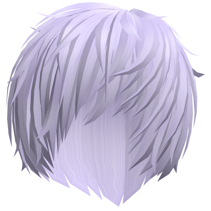 messy light purple cute vampire emo anime boy hair