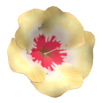 Yellow Hibiscus Hair Flower Summer Cute Fresh Cool Roblox item