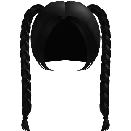 Pretty High Braids in Black  Roblox item