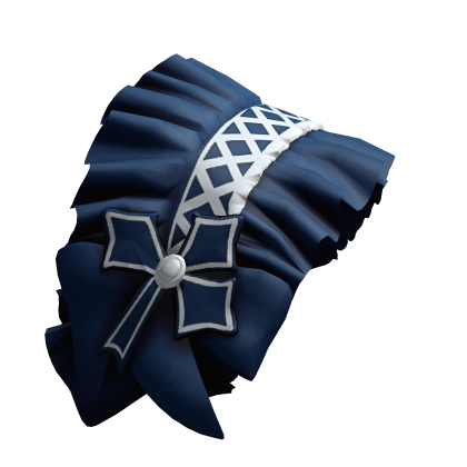 Cute Dark Blue Lolita Headband  Roblox item