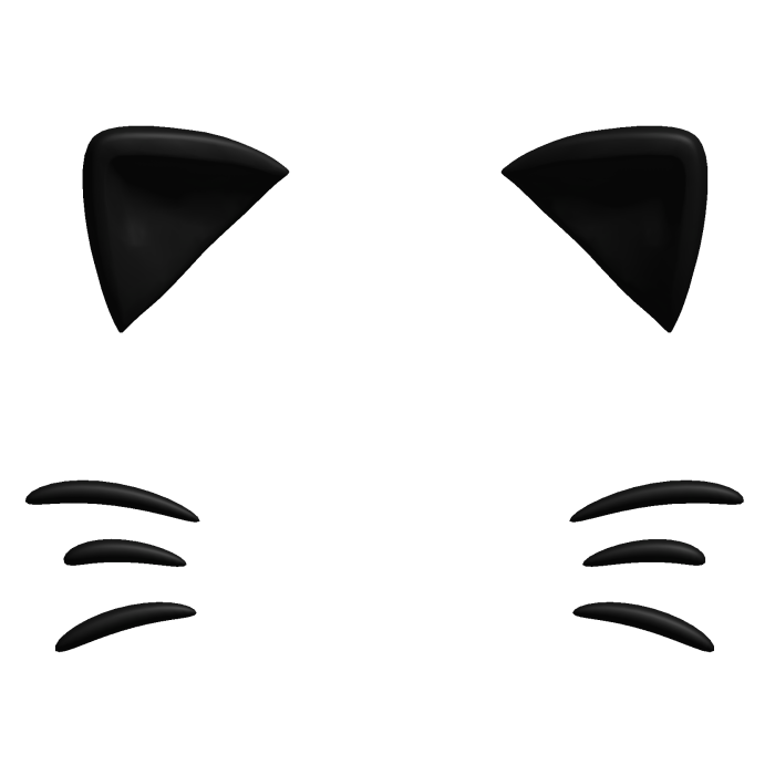 cute black kitty ears filter