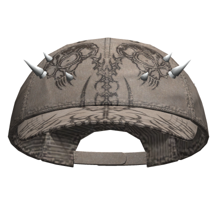 Dual Skeleton Skater Cap Beige&Brown